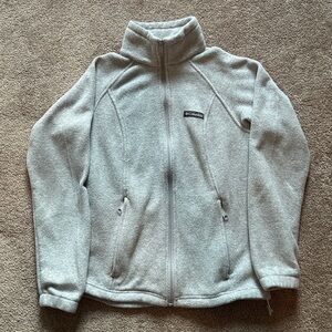 Columbia Women’s Benton Springs Small Gray Full-Zip Fleece Jacket